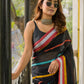 Classic Black Mulmul Cotton Saree