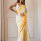 Yellow Tie and Dye Mulmul Cotton Saree