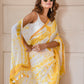 Yellow Tie and Dye Mulmul Cotton Saree