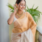 Silver Golden Tissue Saree