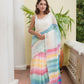 White Mulmul Cotton Saree