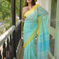 Sea Green Pure Cotton Saree