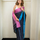 Dark Navy Blue Pure Cotton Saree