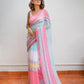 Multicolor Mulmul Cotton Saree