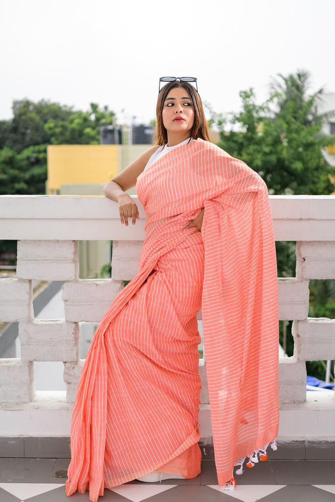 Shop Multi Colored Striped Saree for Women Online from India's Luxury  Designers 2024