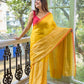 Yellow Zari Cotton Silk Saree