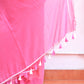 Pink Mulmul Cotton Saree