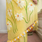 Yellow Hand Painted Mulmul Cotton Saree