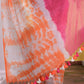 Pink Tie And Dye Mulmul Cotton Saree