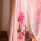 Hand Painted Flamingo Mulmul Cotton Saree