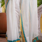 White Mulmul Cotton Saree