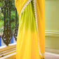 Green Tie dye Mulmul Cotton Saree