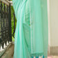 Sea Green Mulmul Cotton Saree