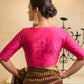Pink Half Sleeves Blouse
