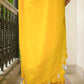 Classic Yellow Mulmul Cotton Saree