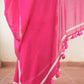 Pink Tie Dye Mulmul Cotton Saree