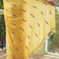 Yellow Embroidery Mulmul Cotton Saree