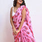 Pink Owl Mulmul Cotton Saree
