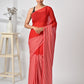 Classic Red Mulmul Cotton Saree