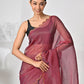 Brown Tissue Saree