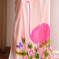 Hand Painted Flamingo Mulmul Cotton Saree