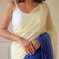 White Tie Dye Mulmul Cotton Saree