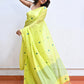 Green Mulmul Cotton Saree