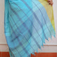 Sky Blue Green Pure Cotton Saree