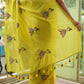 Green Embroidery Mulmul Cotton Saree