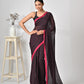 Black Mulmul Cotton Saree