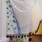 White Flower Mulmul Cotton Saree