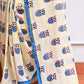 Yellow Owl Mulmul Cotton Saree