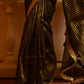 Black Zari Tissue Saree