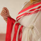 White And Red Pure Cotton Saree