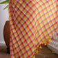 Gingham Mulmul Cotton Saree