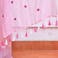 Pink Flower Mulmul Cotton Saree