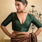 Green Half Sleeves Blouse