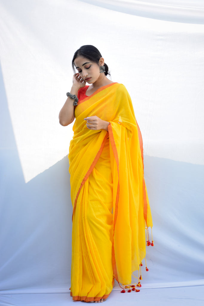 Buy shiwaye Self Design Bollywood Silk Blend Yellow Sarees Online @ Best  Price In India | Flipkart.com